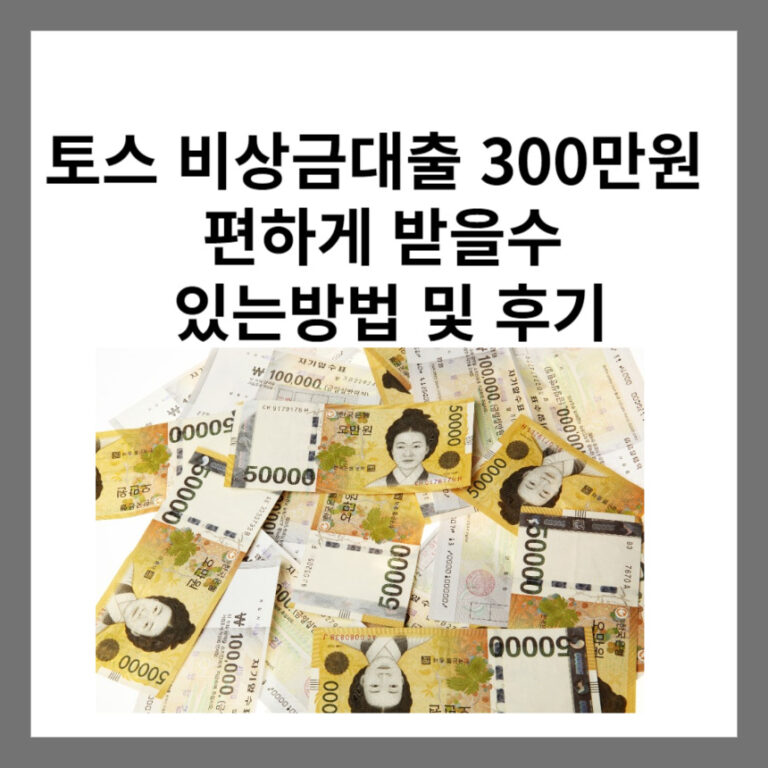 토스 비상금대출