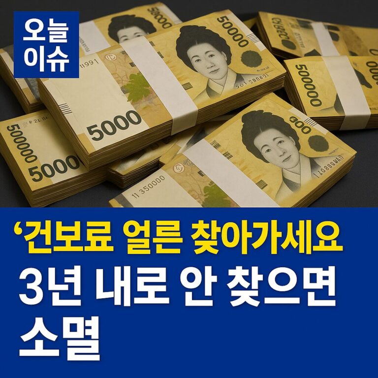 건강보험료 환급금 조회