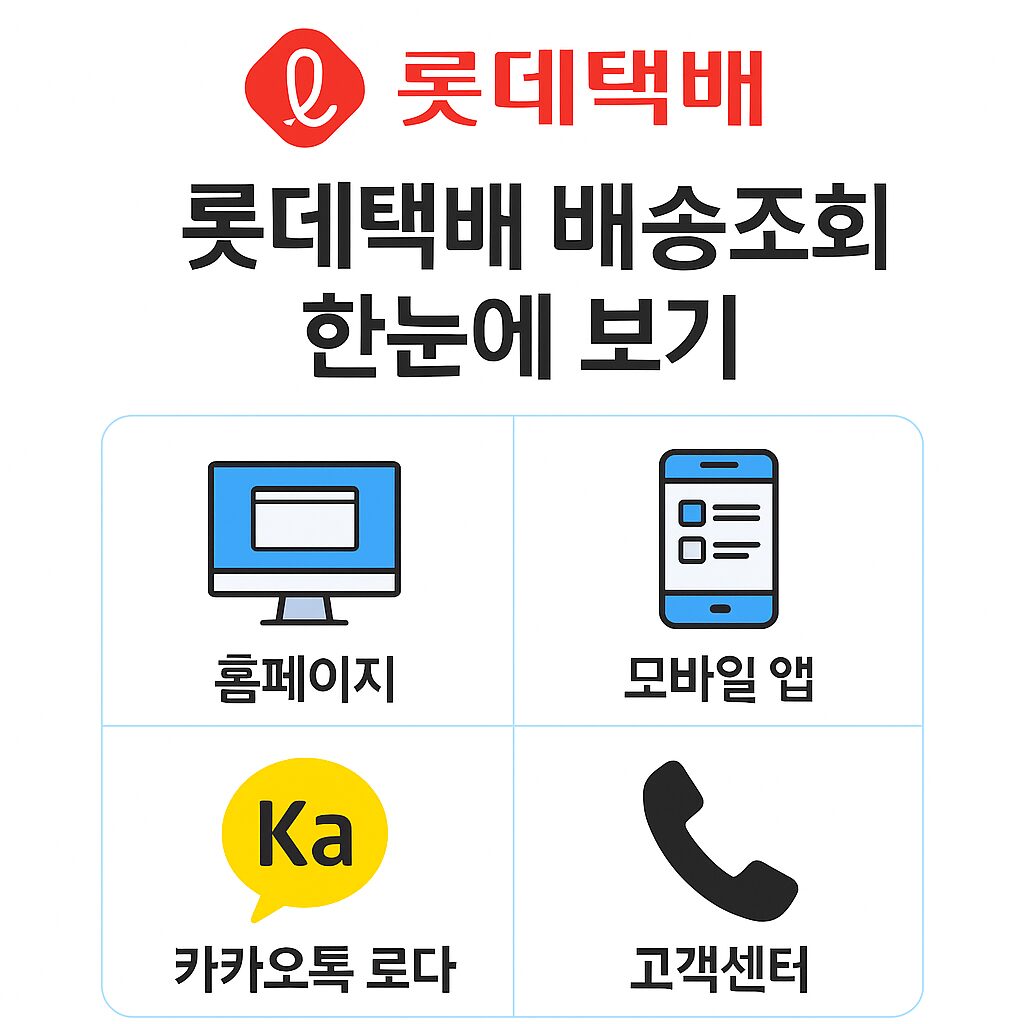 롯데택배 배송조회