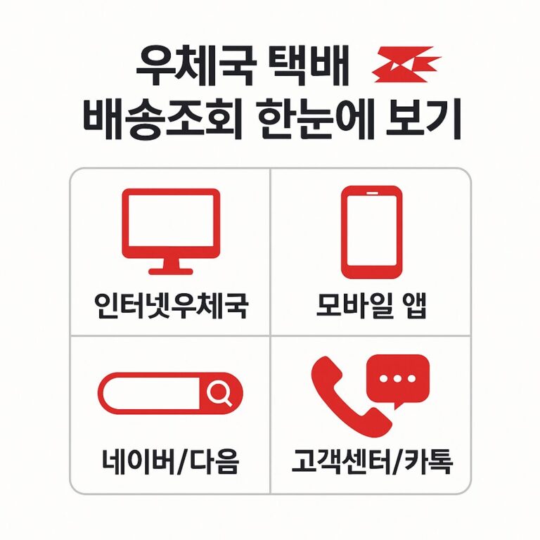 우체국 택배조회