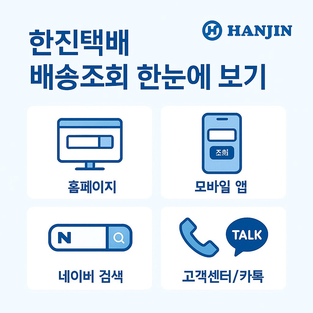 한진택배 배송조회