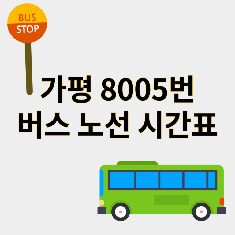 8005번버스