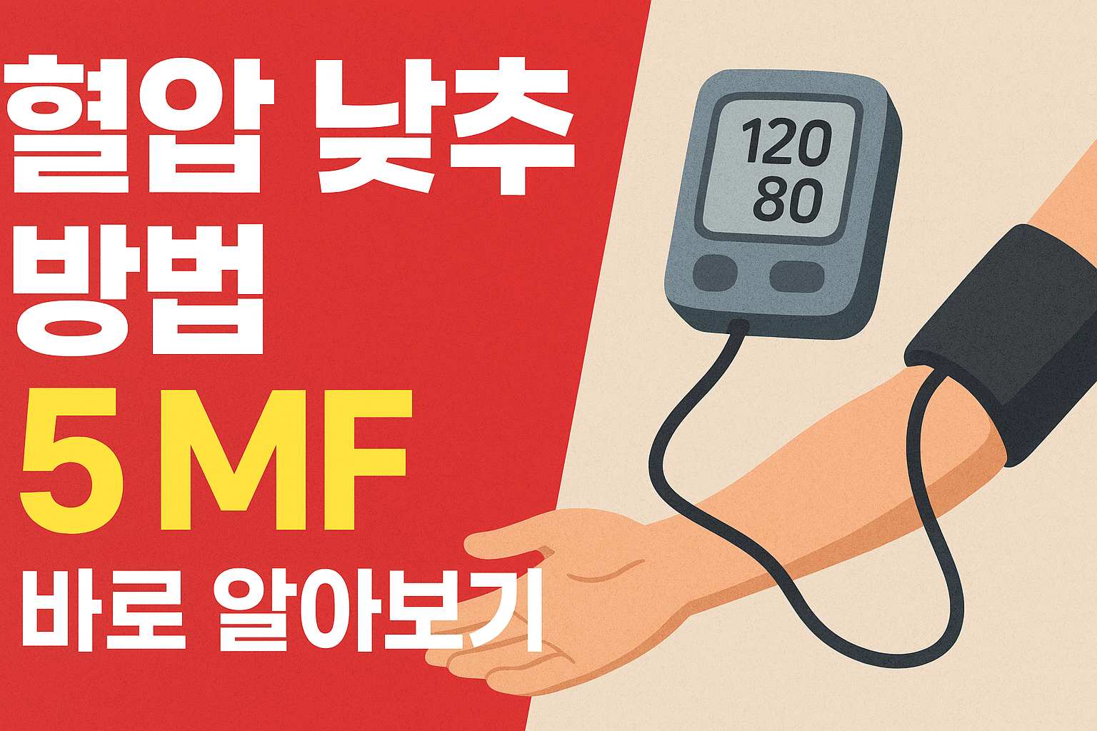 혈압낮추는방법5MF 바로 알아보기