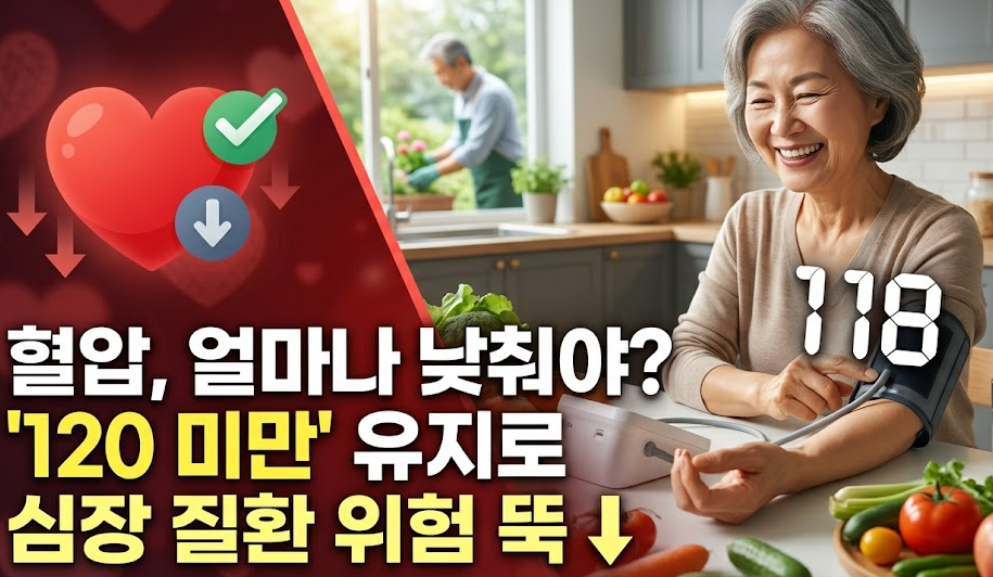“혈압, 얼마나 낮춰야 할까?”…‘이 수치’ 유지하면 심장질환 위험 뚝 ↓