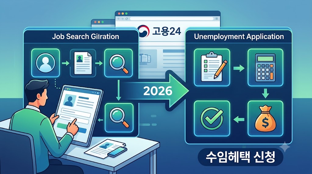 고용24 구직신청부터 실업급여 신청까지…2026년 인터넷 신청방법 한눈에