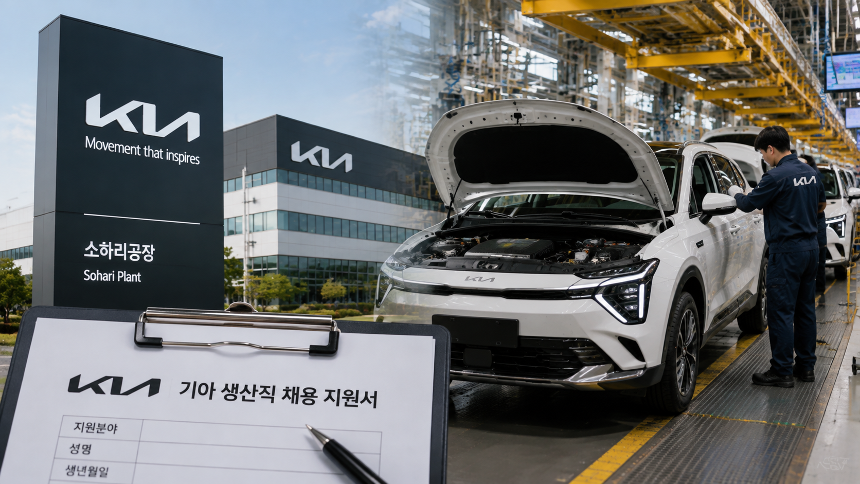 기아 생산직 채용 시작…고졸 이상 지원 가능, 접수 일정 총정리